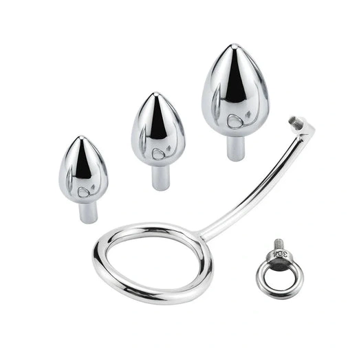 Anal Hooks Anal Stainless Cock Set Ring 4663 Hook with Steel DiscreetChoice 0918